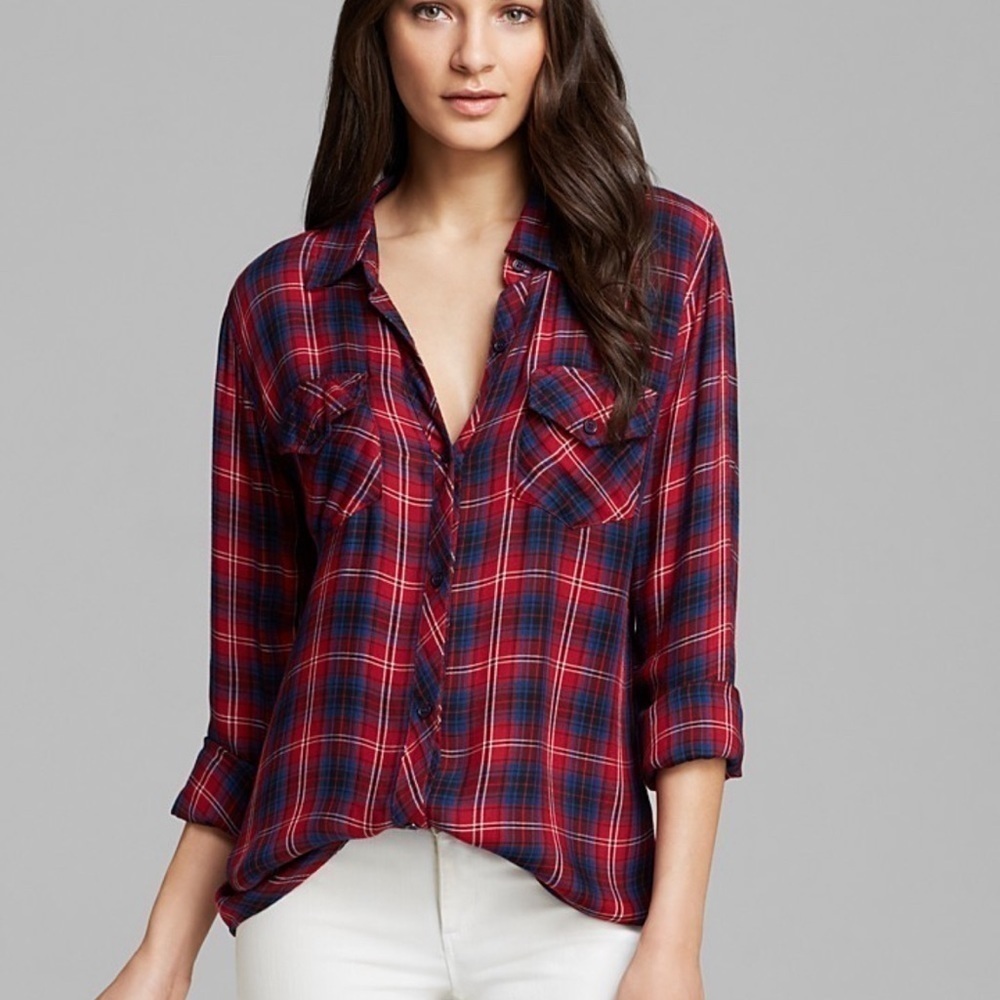 Rails Carmen plaid long sleeve button down